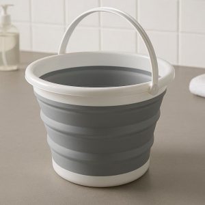 Collapsible Silicone Bucket for Kitchen Bathroom Cleaning Multipurpose
