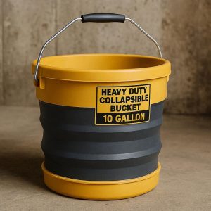 Heavy Duty Collapsible Bucket for Construction Cleaning 10 Gallon