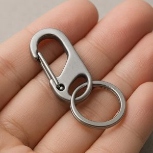 Mini Carabiner Keychain Clip Stainless Steel for Keys Backpack