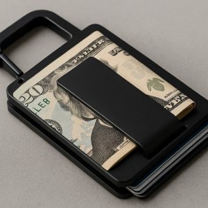 Carabiner Money Clip Wallet Combo for Cash Cards Minimalist