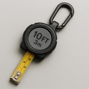 Carabiner Tape Measure Retractable 10ft for DIY Keychain