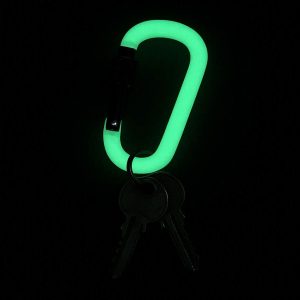 Glow in The Dark Carabiner Clip for Night Visibility Keys